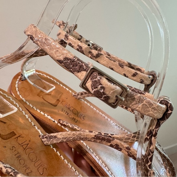 K.Jacques Antioche Snakeskin Gladiator Sandals Size 37 - Picture 5 of 11